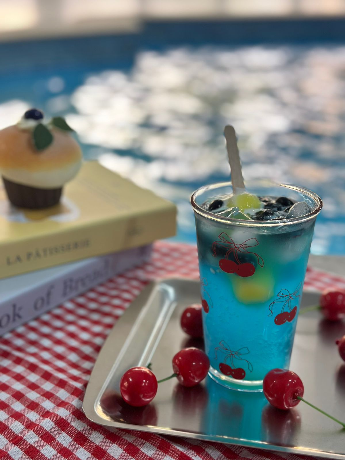 Red cherry cup